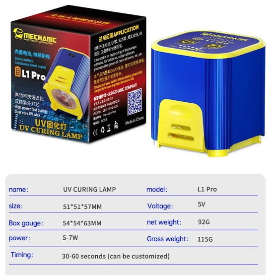 MECHANIC L1 L1 Pro UV Curing Lamp for Mobile Phone Repair Intelligent High Power Double Core Fast Curing Rep - Image 3